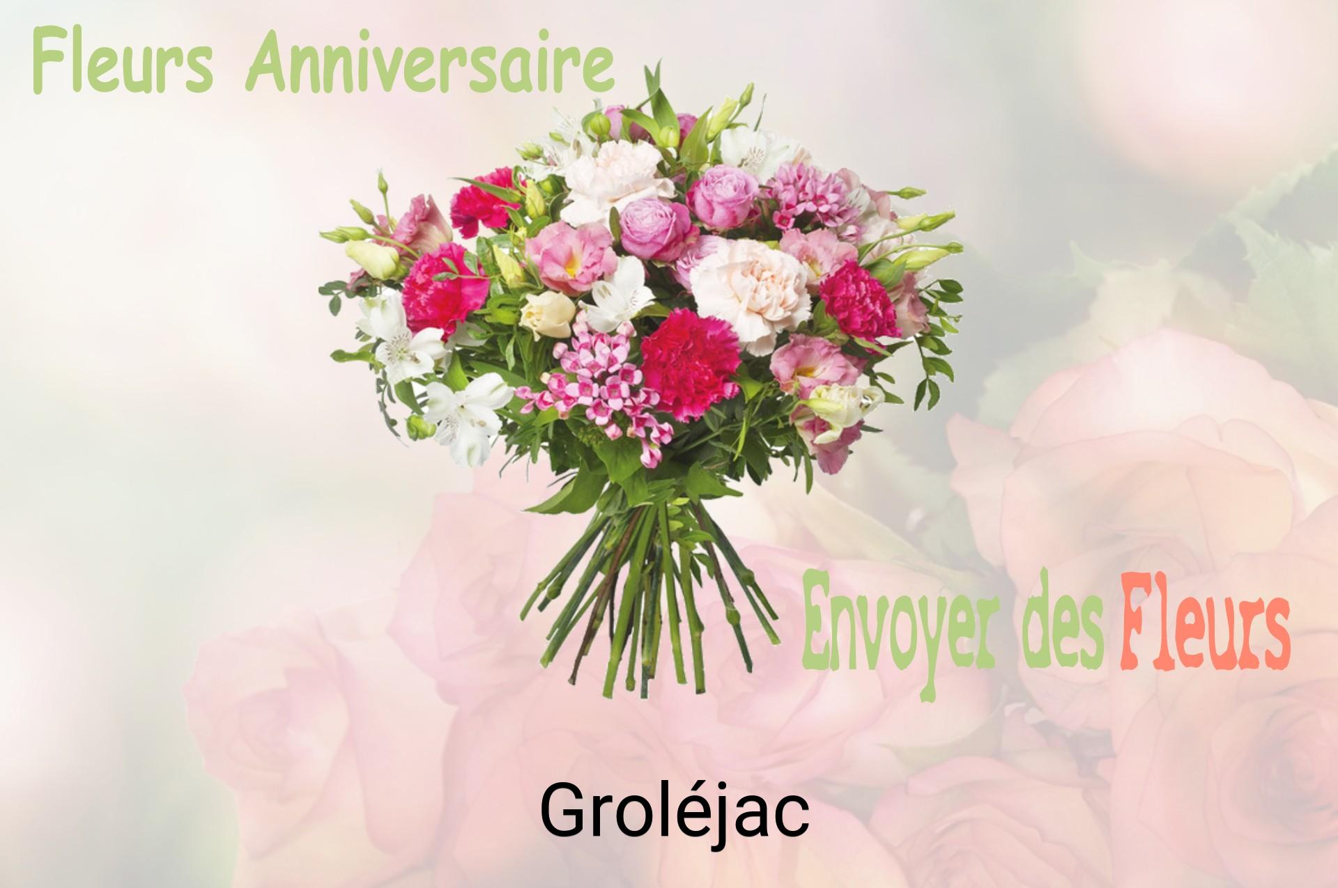 Bouquet de fleurs d’anniversaire livré à Groléjac