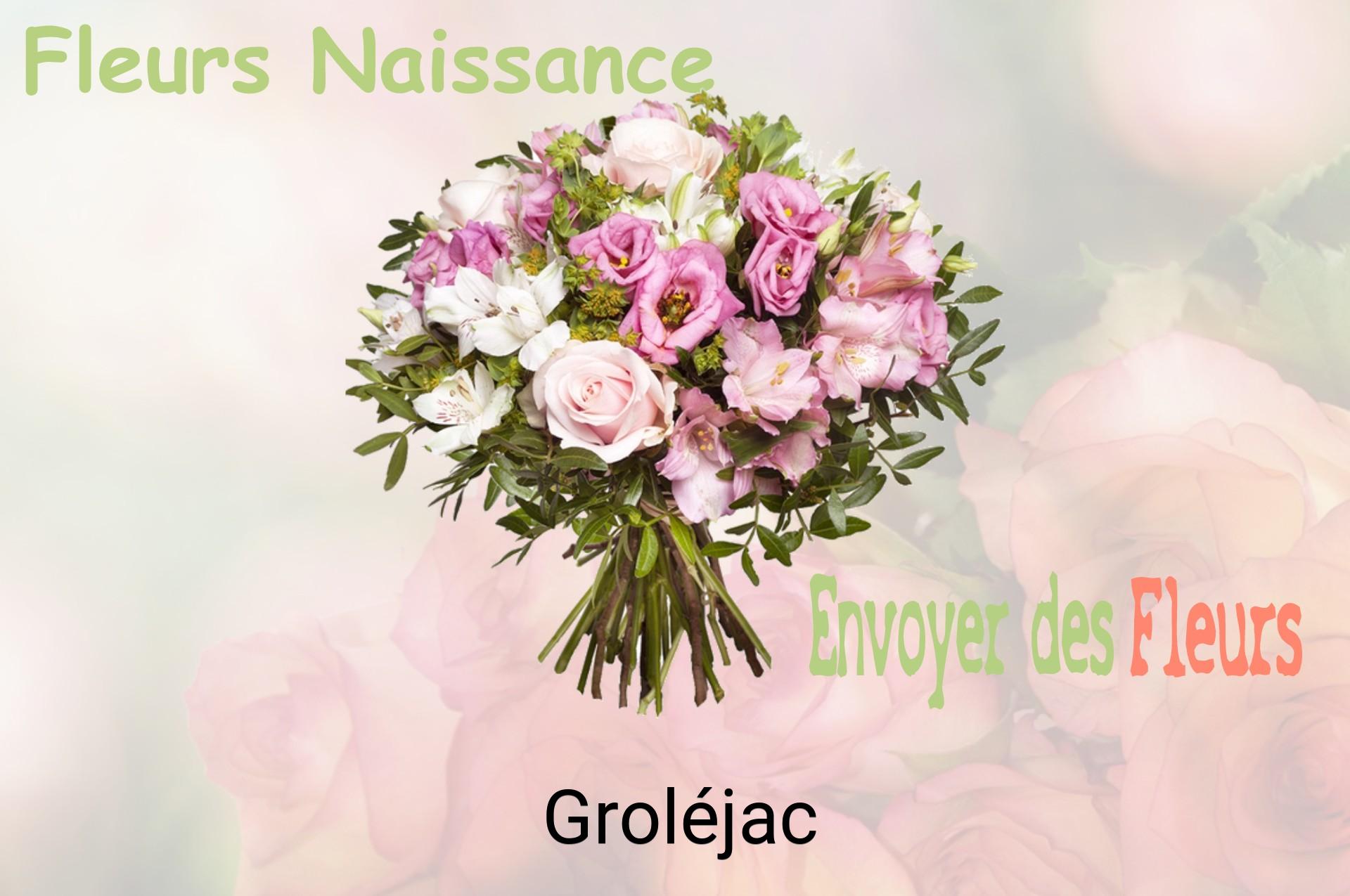 Bouquet de fleurs de naissance livré à Groléjac