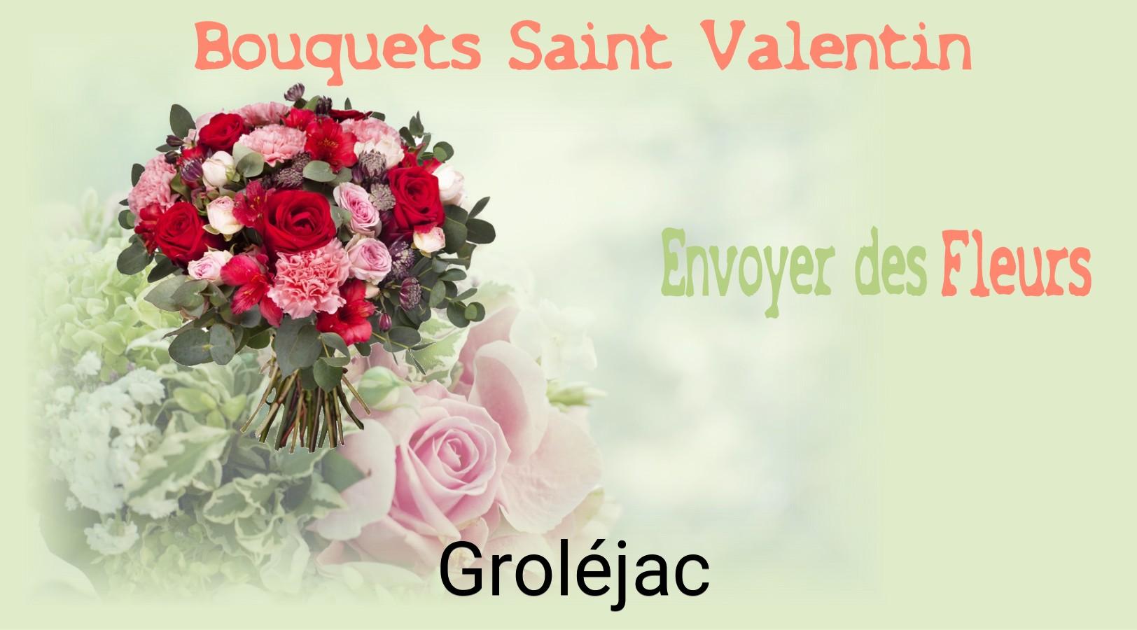 Roses de Saint-Valentin livrées à Groléjac